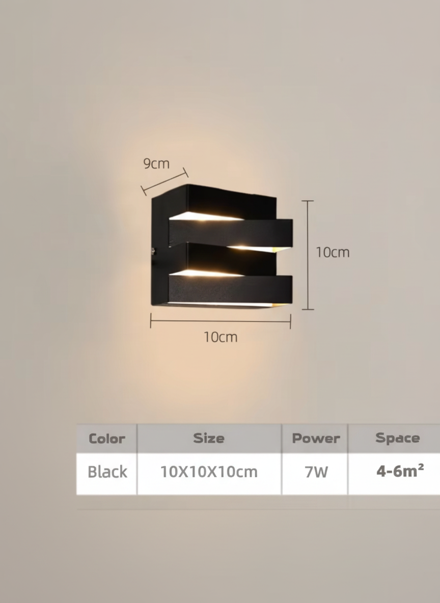 Modern Square LED Wall Lamp – Stylish