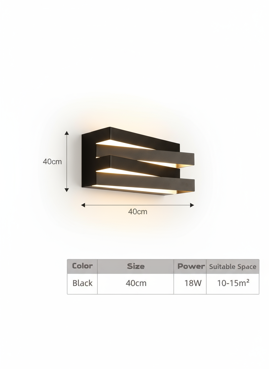 Modern Square LED Wall Lamp – Stylish
