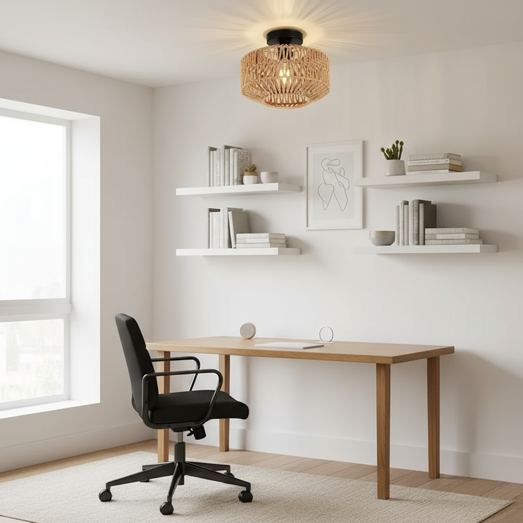 Natural Bamboo Ceiling Chandelier