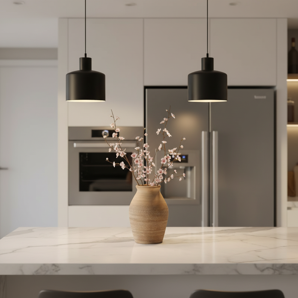 High Ceramic Retro Vase