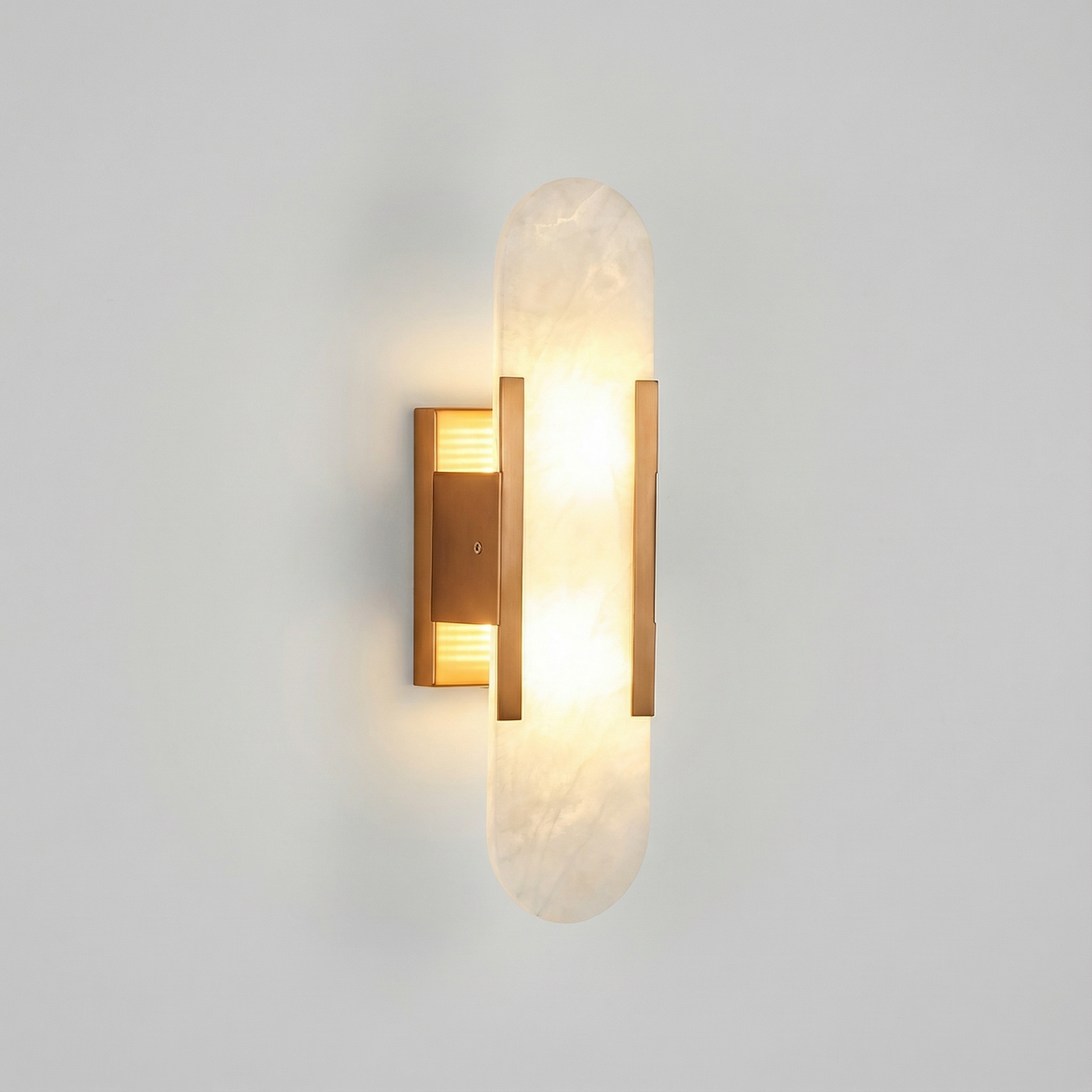 Modern Stone Wall Lamp — Elegant Marble Sconce for Bedroom & Living Room