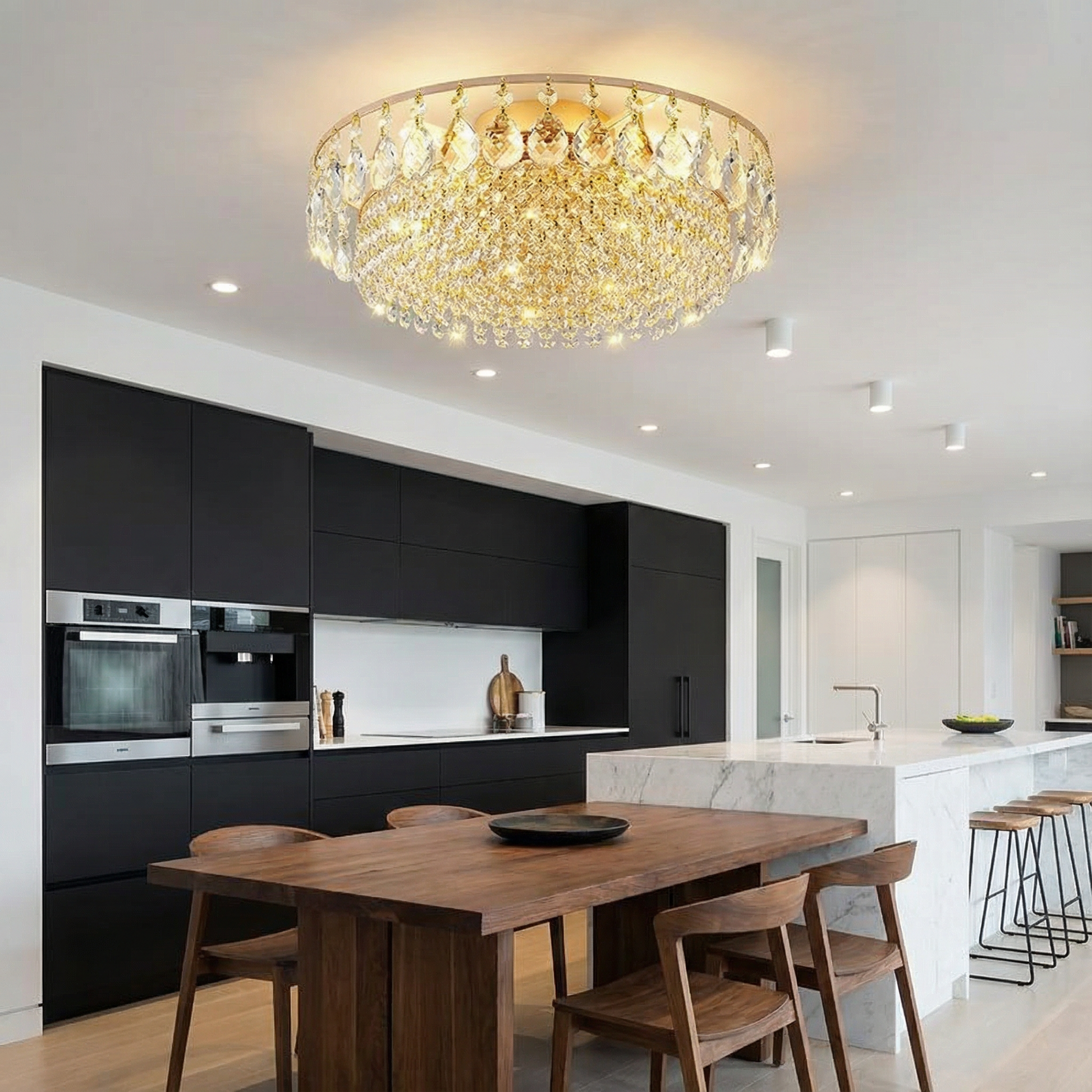 Modern Remote-Control LED Ceiling Light — Minimalist Flat Panel