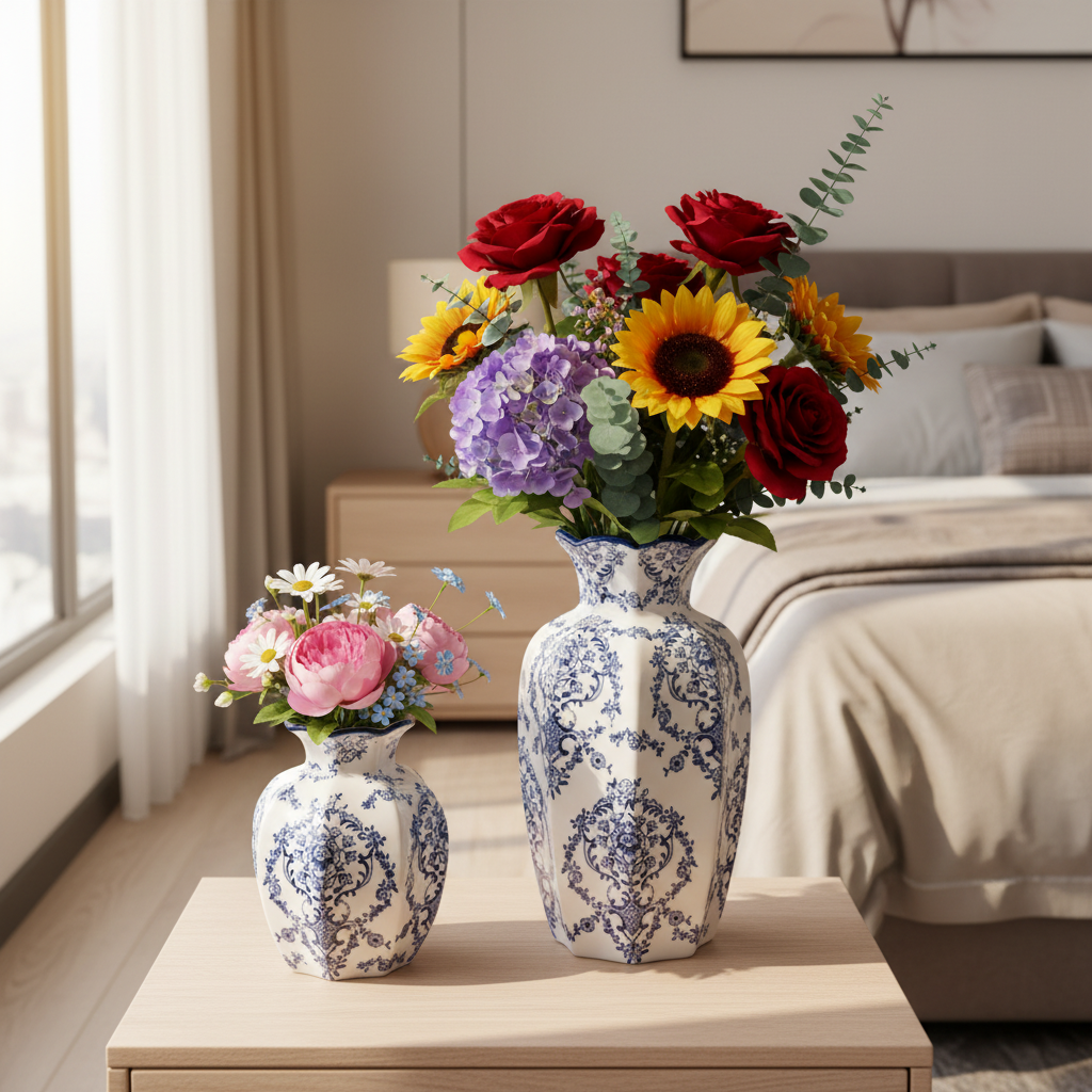 Hand-Painted Porcelain Vase