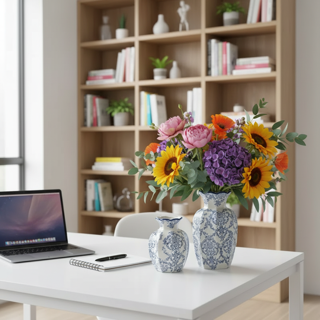 Hand-Painted Porcelain Vase