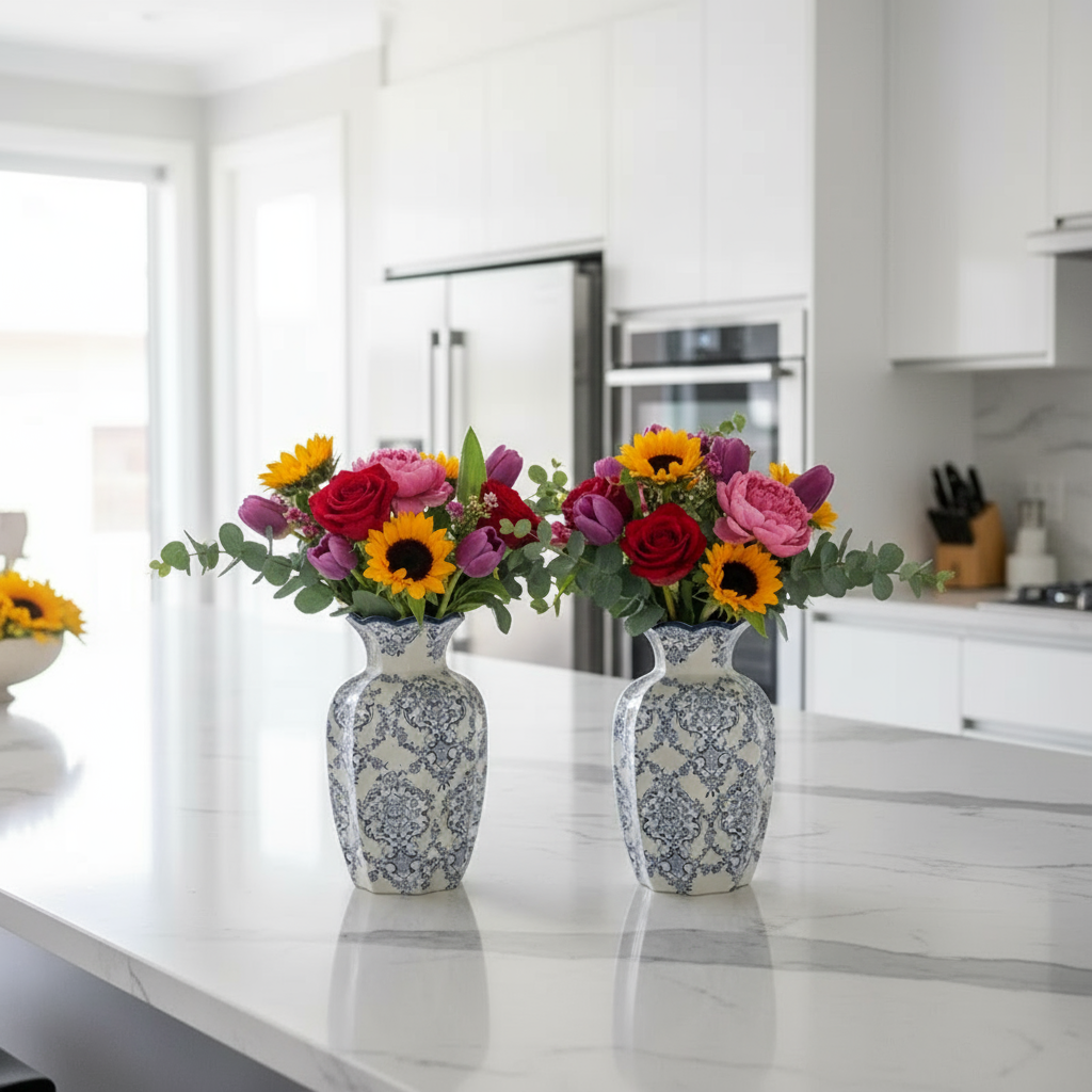 Hand-Painted Porcelain Vase