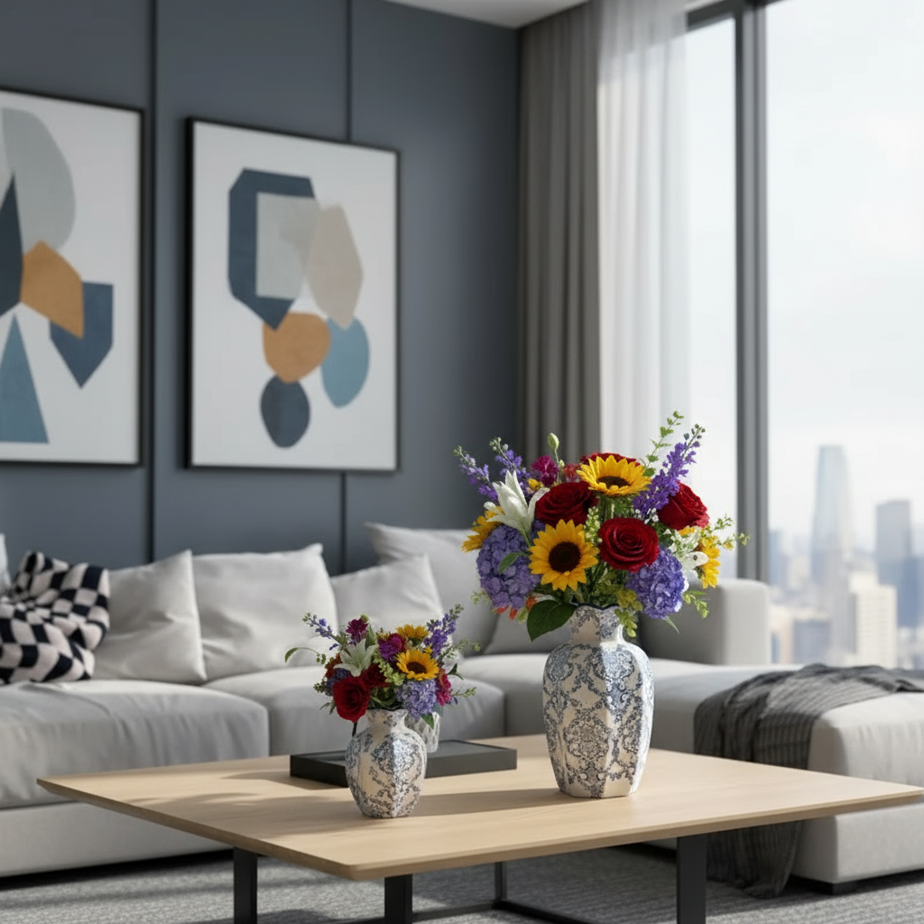 Hand-Painted Porcelain Vase