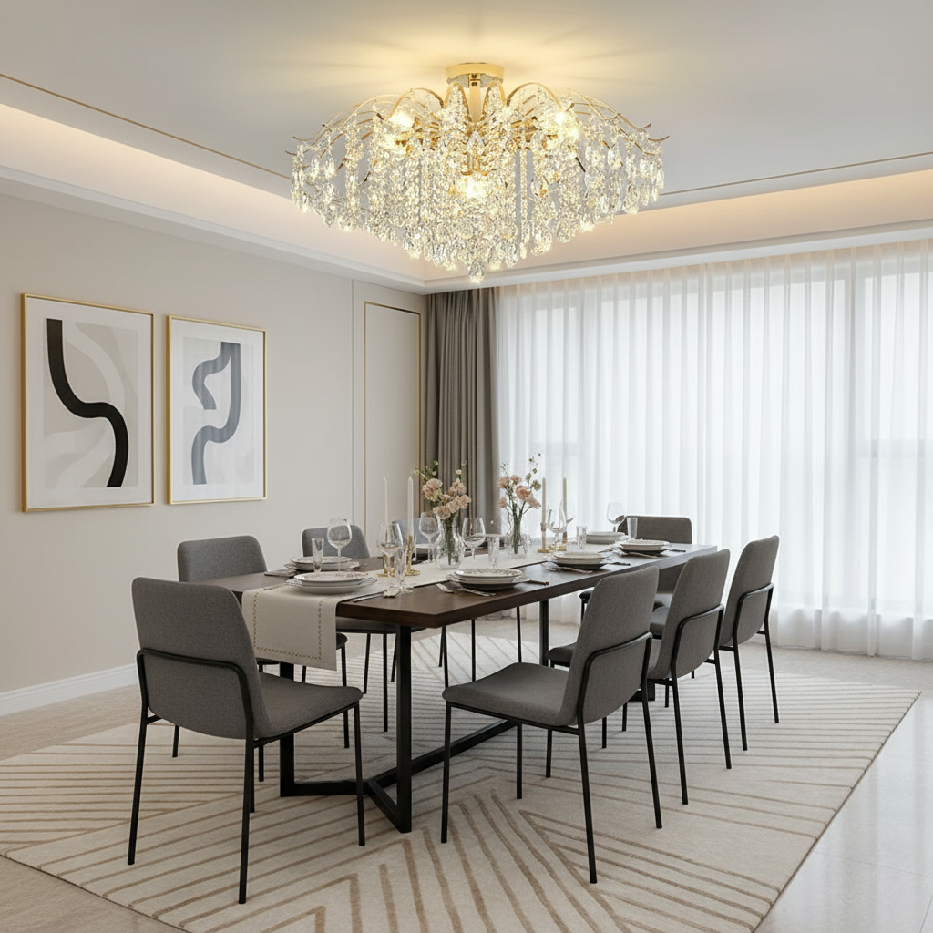 Modern Luxury Crystal Ceiling Chandelier