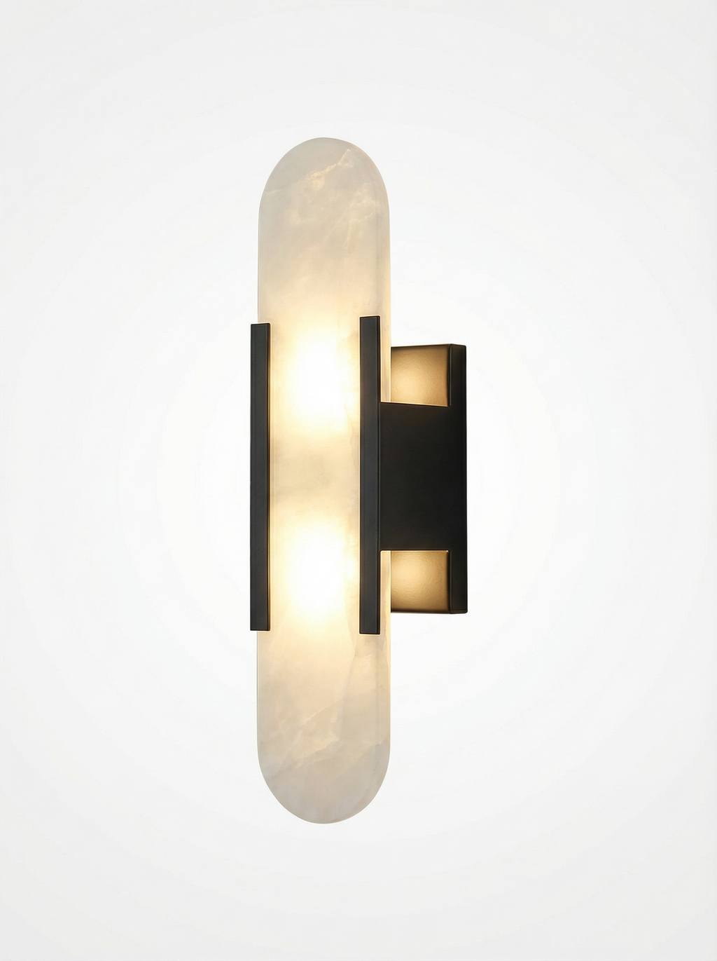 Modern Stone Wall Lamp — Elegant Marble Sconce for Bedroom & Living Room
