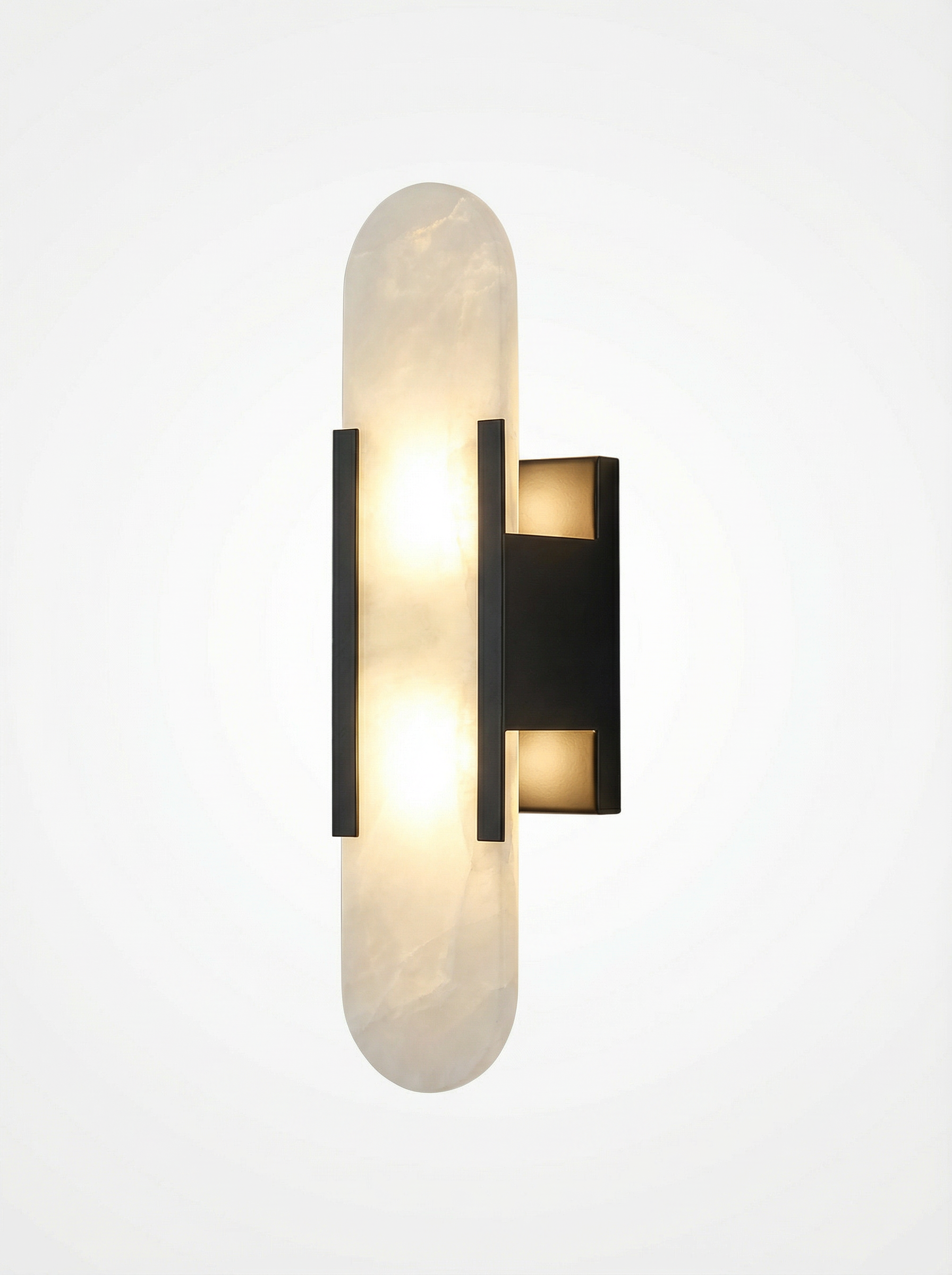 Modern Stone Wall Lamp — Elegant Marble Sconce for Bedroom & Living Room
