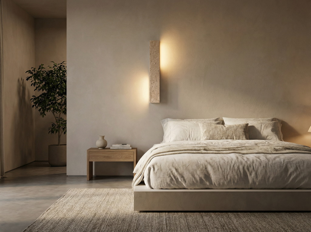 French Antique-Style Bedside Wall Lamp — Wabi-Sabi Inspired Designer Lighting