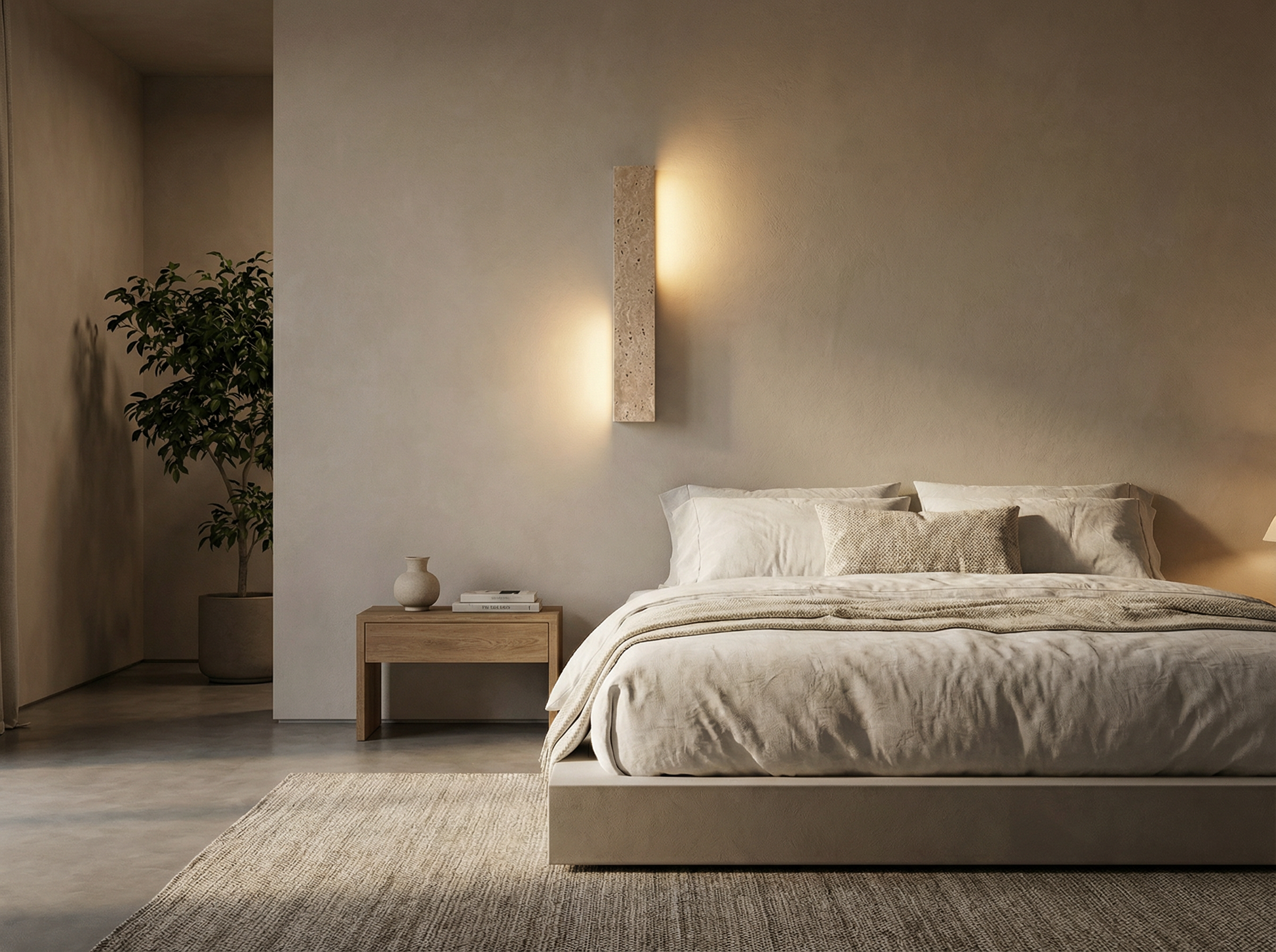 French Antique-Style Bedside Wall Lamp — Wabi-Sabi Inspired Designer Lighting