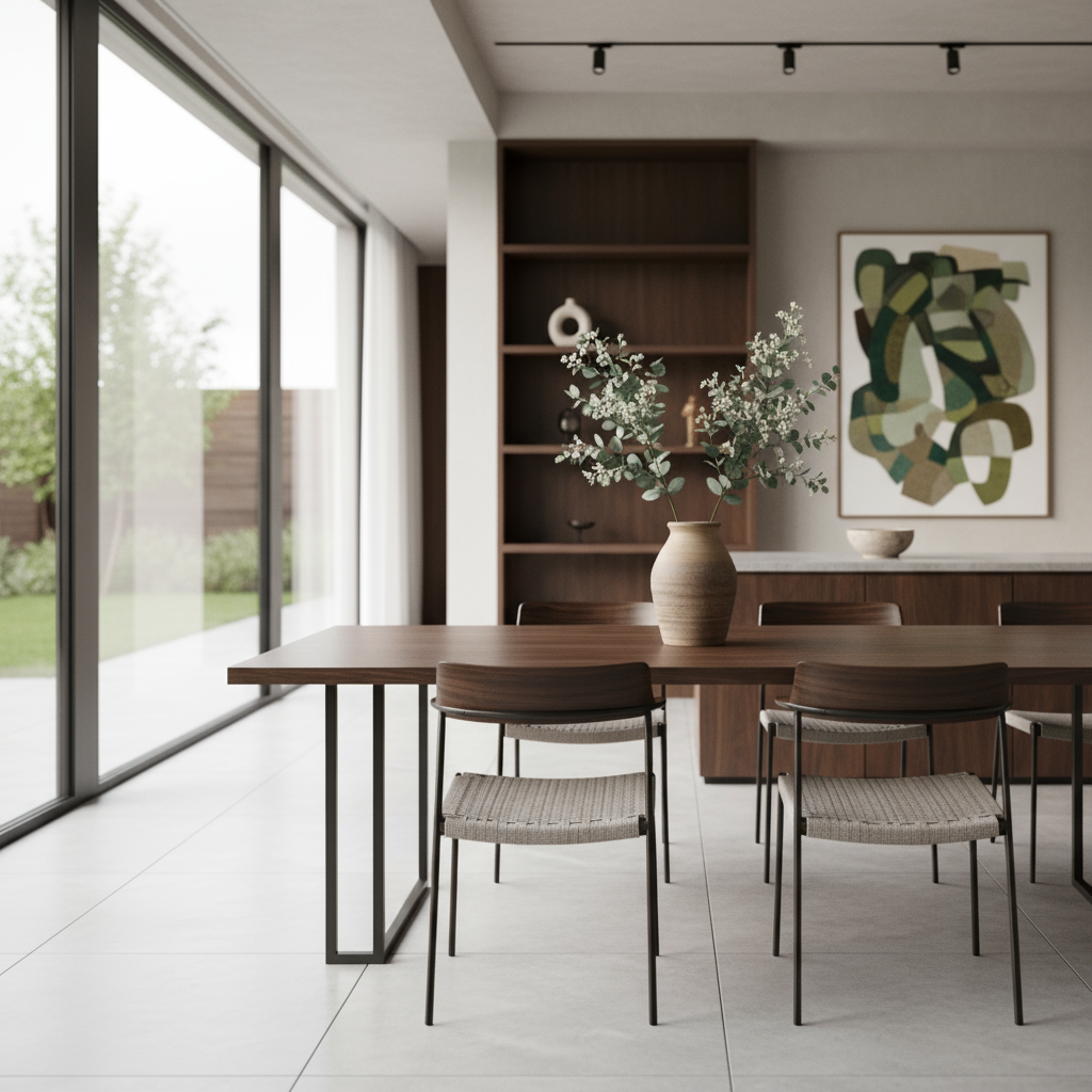 High Ceramic Retro Vase