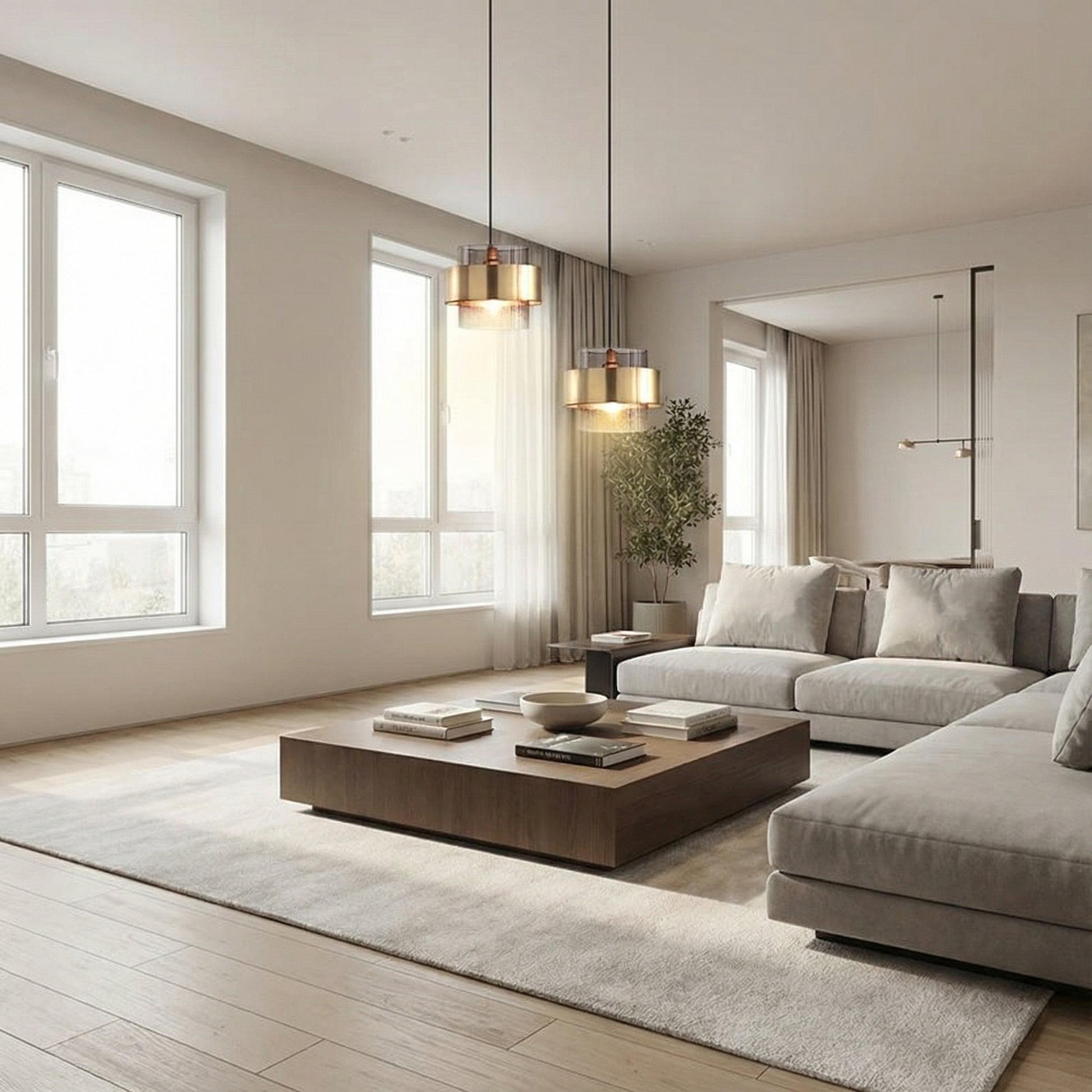 Modern Glass Chandelier — Stylish Pendant Light for Bedroom, Dining, Kitchen & Bar