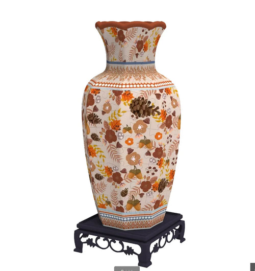 3D Puzzle Vase – DIY Flower Vase Jigsaw Ornament for Kids & Home Decor