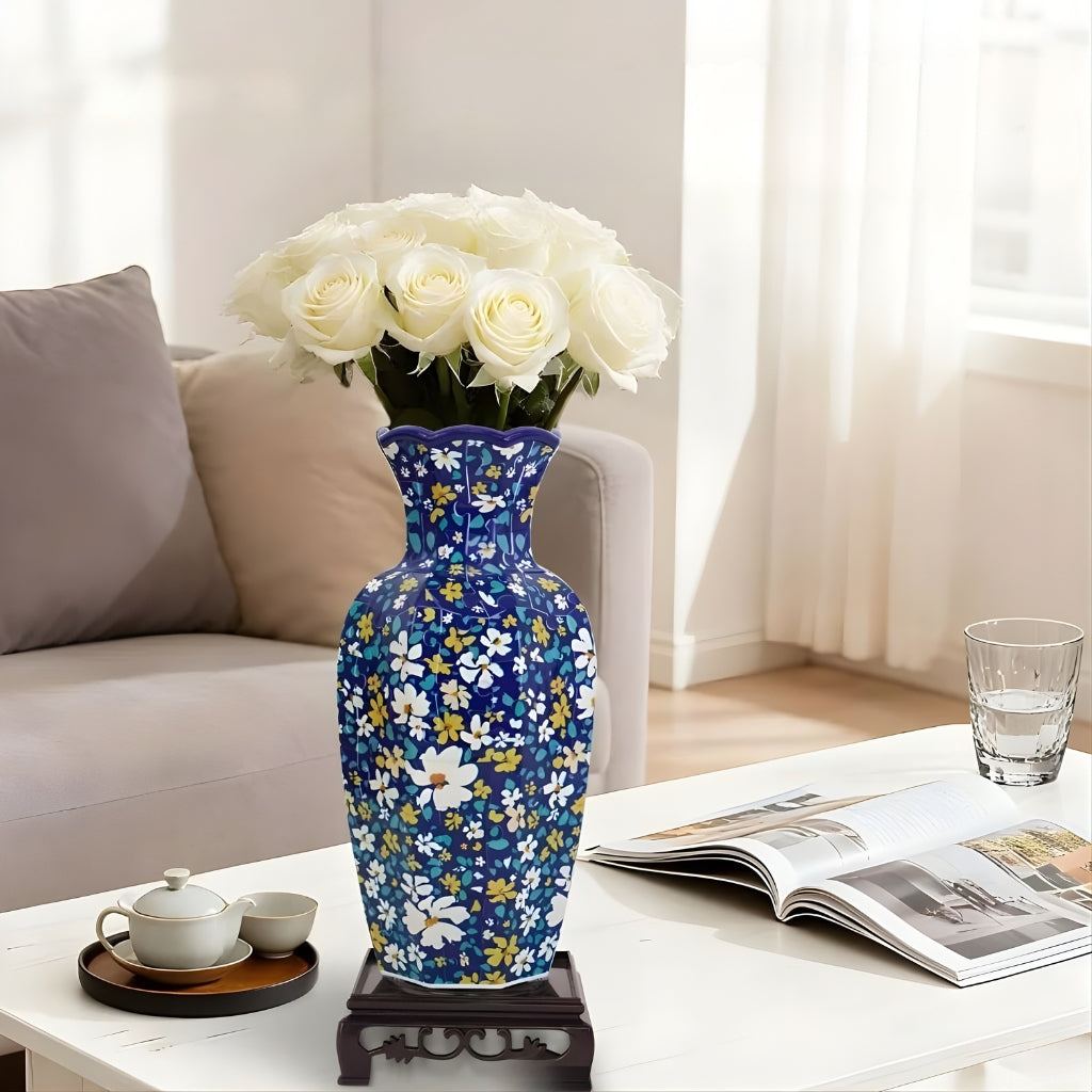 3D Puzzle Vase – DIY Flower Vase Jigsaw Ornament for Kids & Home Decor