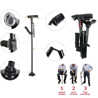 Collapsible Telescopic Folding Cane