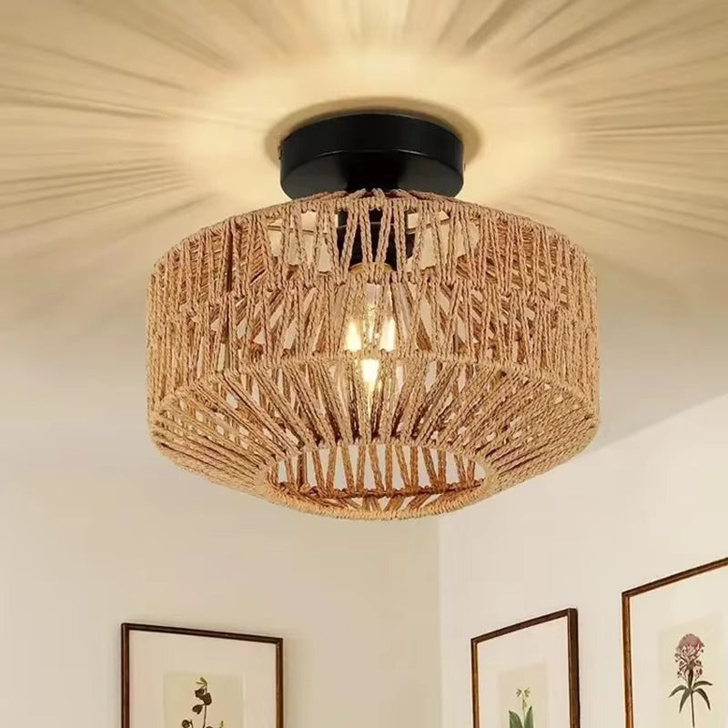 Natural Bamboo Ceiling Chandelier