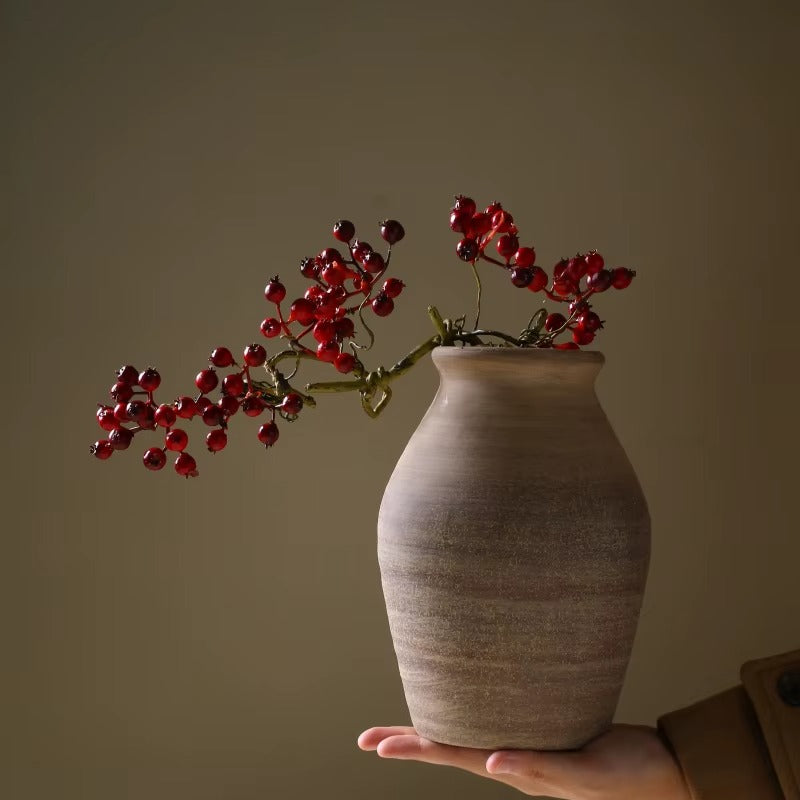 High Ceramic Retro Vase