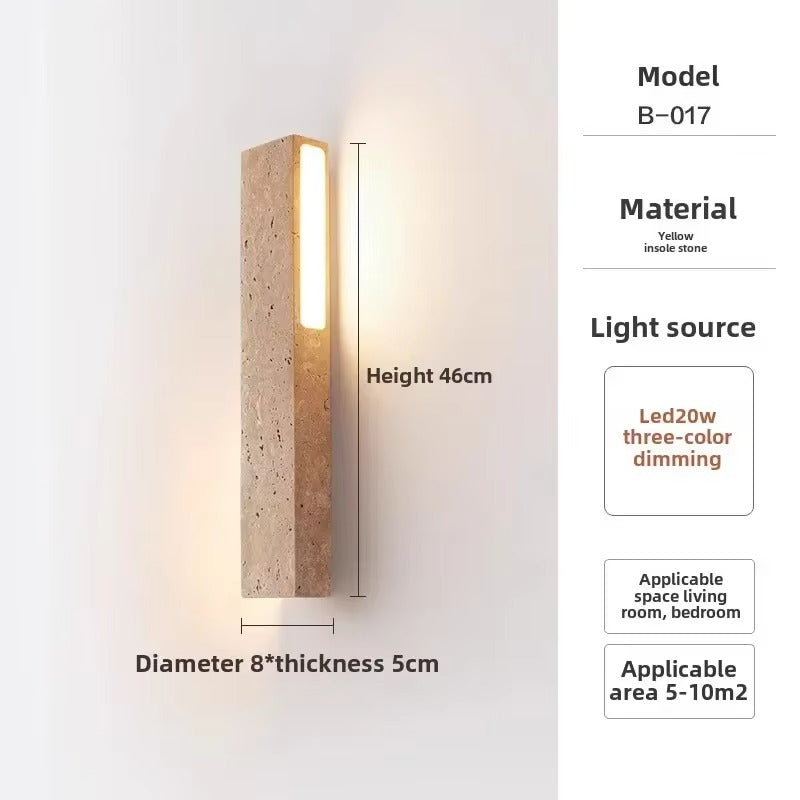 French Antique-Style Bedside Wall Lamp — Wabi-Sabi Inspired Designer Lighting