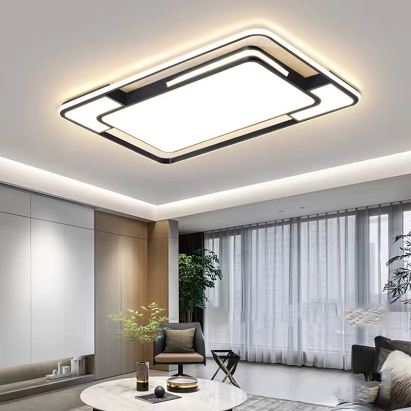 Modern Square Remote-Control LED Ceiling Lamp