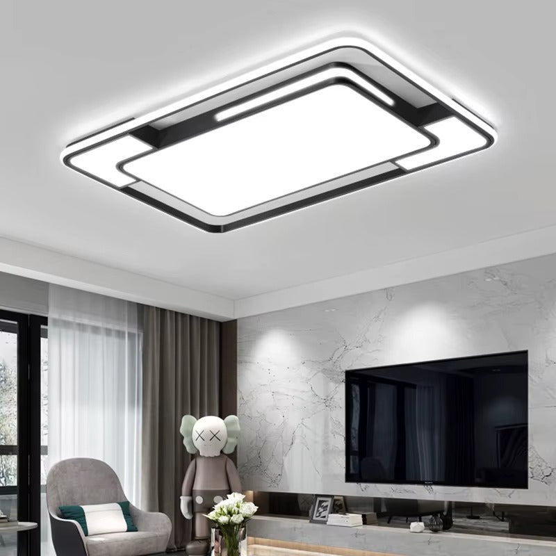 Modern Square Remote-Control LED Ceiling Lamp