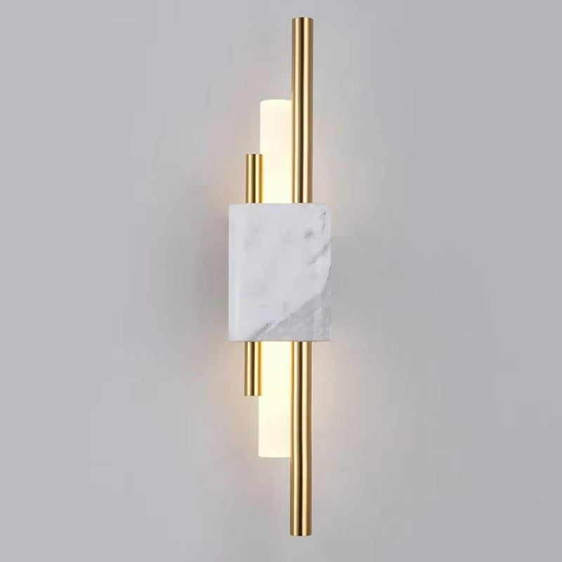 Luxury Green & White Marble LED Wall Lamp