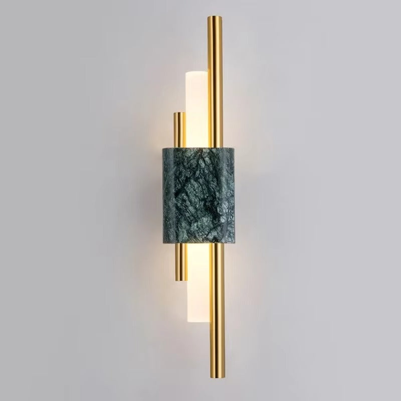 Luxury Green & White Marble LED Wall Lamp