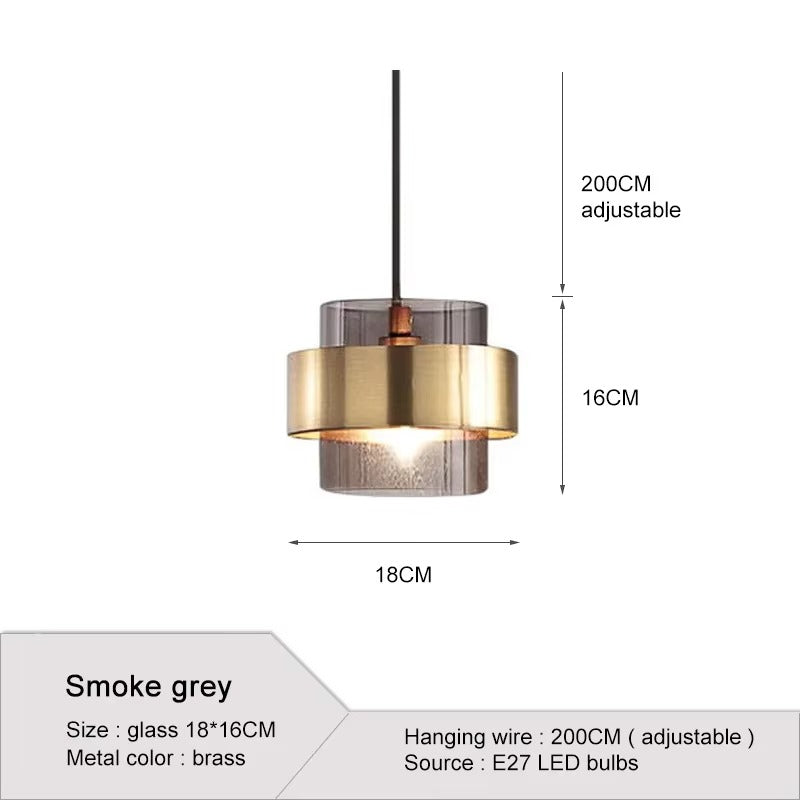 Modern Glass Chandelier — Stylish Pendant Light for Bedroom, Dining, Kitchen & Bar