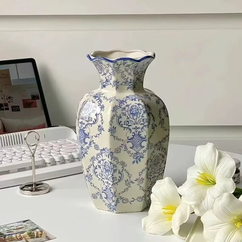 Hand-Painted Porcelain Vase