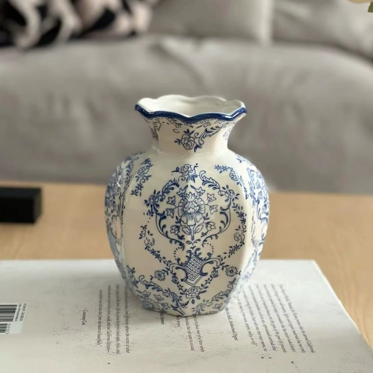 Hand-Painted Porcelain Vase